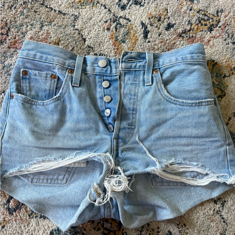 Levi's Classic Blue Denim Shorts